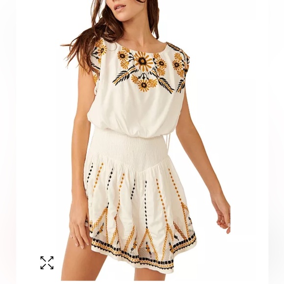 Free People Pants - Free People Catalina Embroidered Romper